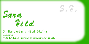 sara hild business card